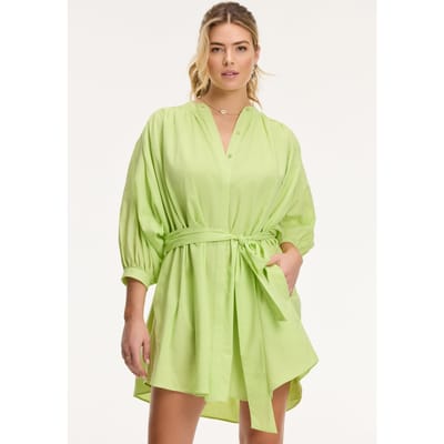 Shiwi Jaydi Dress Lime Green Maat: S/M | Blousejurken Outlet | Dames | Groen