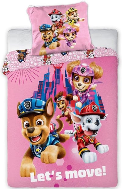 PAW Patrol BABY Dekbedovertrek, Let's Move - 100 x 135 cm - Katoen