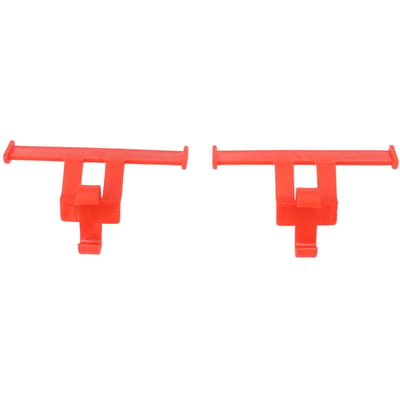 1 Paar Klompen Schoenen Staartvleugel Decor ABS Pantoffels Staartvin Decoratie Hanger Ornament Rood