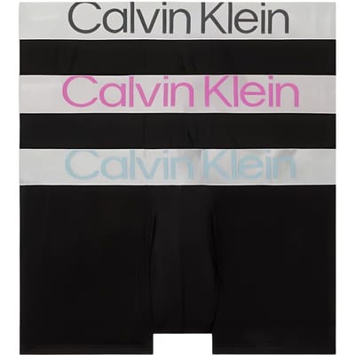 Calvin Klein 3-Pack Lage Boxer - Staal Micro Heren Ondergoed 000NB3074A-MHQ M white