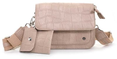 I'm Dutch - Samos - Crossbodytasje - Schoudertasje - Khaki - Elegant- Dames tas- Kerst- Sint