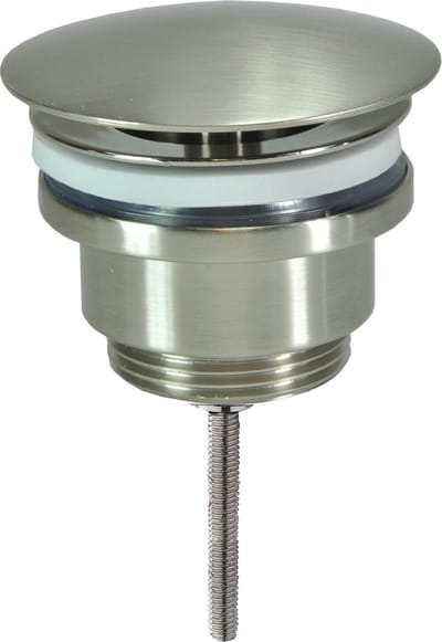 Saqu Steady Wastafel Afvoerplug - Niet-afsluitbaar - RVS - Messing
