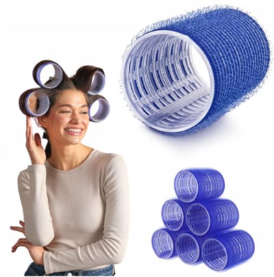 Poniks Haarklemmen 40mm - Zelfklevende Haarspelden - 6 stuks voor Krullen en Golven