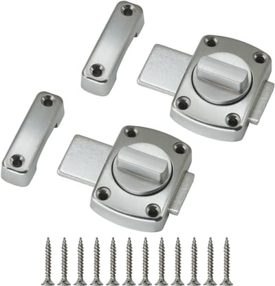 Rotating Rules Anti-Theft Bescherming RVS Deurslot met Schroeven voor Badkamer en Kastdeuren - Duurzaam en Veilig