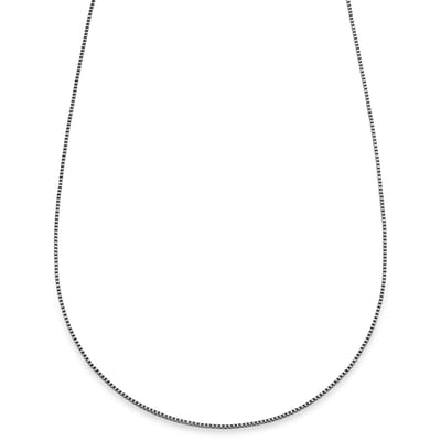 Essentials | 1 mm Zilverkleurige Ketting met Vierkante Venetiaanse Schakels