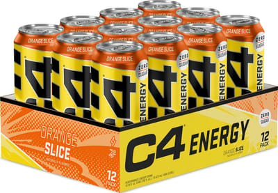 C4 Original Carbonated - Pre Workout - Ready-to-Drink - 12 stuks (6000 ml) - 	Orange Slice