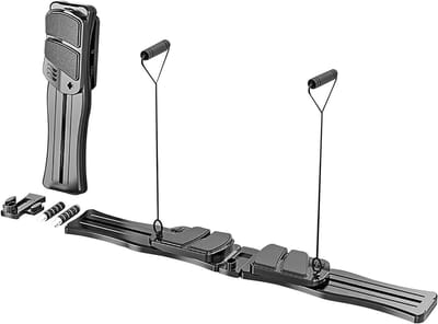 Legspiertrainer Ski - Bekkenbodem trainer - Kracht opbouwen - Twee trainingsmodi - 75 cm - Grijs