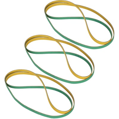 3 stuks Kunstleer Platte Riem 37,8in Omtrek Vervangingsaccessoire voor 801 Schuurmachine blue