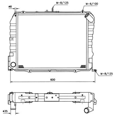 Radiator, motorkoeling NRF 503962