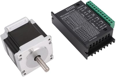 Dailygoods- Stappenmotor 23HS5628 126 N.cm Koppel - Driver Kit TB6600 - 32 Onderverdelingen - 2,8 A Stroom - Geschikt voor CNC - Betrouwbare motor voor industriële toepassingen - Stappenmotorcontroller