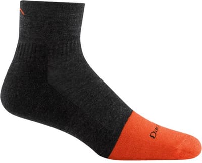 Darn Tough Work Men - #2017 Steely - 1/4 Sock - Midweight - Cushion - Graphite - 46-49.5
