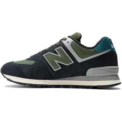 New Balance 574 Zwart Olijf Unisex Sneakers Grijs U574KBG 40.5 black