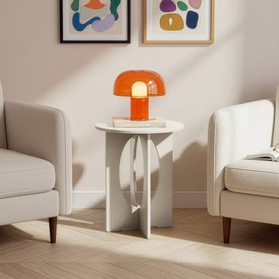 Bijzettafel Podeldsvin 49x40 cm taupe [en.casa]