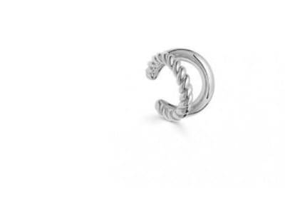 2 Rijen ear cuff | zilver gekleurd