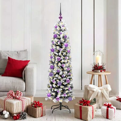 vidaXL - Kunstkerstboom - Groen - 150 - cm - PVC - en - Staal - en - Kunststof