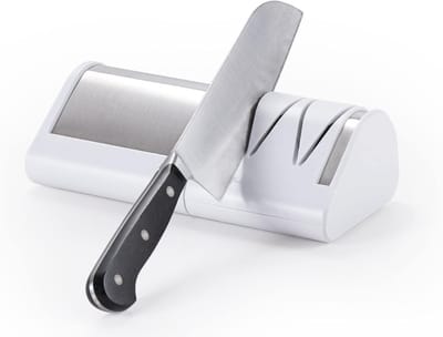 Aura® Elektrische messenslijper - Messenslijper - Messenslijpers - Messenslijper elektrisch - Wit - ‎25cm x 19cm x 10cm