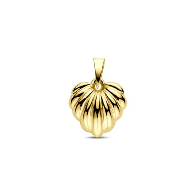 14K geelgouden hanger hartje 18 mm - 4034565