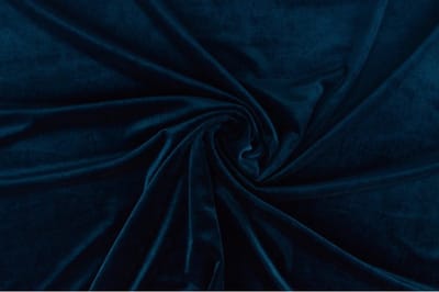 Stretch fluweel - Petrol - 1 meter - Per meter - Velvet stof