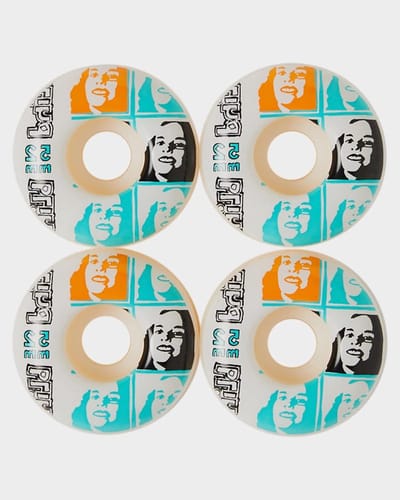 Skateboard Wielen - Multi Girl - Straat Skaten - Set van 4 - 52mm 53mm - Wit Zwart