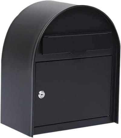 Brievenbus - Postbus buiten - Post veilig opbergen - Waterdicht flipcover - 32x38x18cm - Zwart