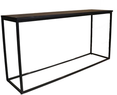 Bijzettafel 150cm duurzaam mangohout zwart Osso industrieel side table