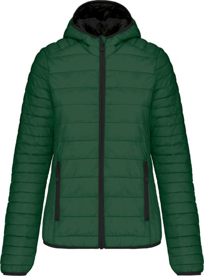 Kariban Ladies' lightweight hooded padded jacket K6111 - Forest Green - XS