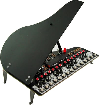 AREXX  MINIATUUR KLASSIEKE PIANO geweldige om kado te geven! een piano die écht werkt, spelen opnemen en terug luisteren Geschenk | Gadget | Kerst| Sinterklaas | Educatief
