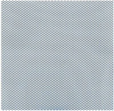 Decoratieve Grille - Beschermrooster - Motoronderdelen - Geanodiseerd - 30 x 30 cm - Blauw