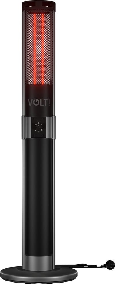 VOLT I-Red Infrarood Heater Staand - Terrasverwarmer - 140cm Hoog - Straalkachel - Elektrische kachel - Vrijstaand - 1000/2000W - Opruiming!