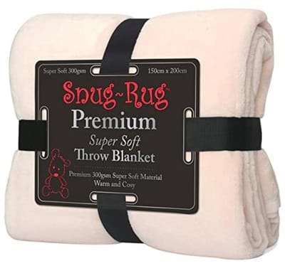 Premium Super Zacht Fleece Deken Champagne 150 x 200cm