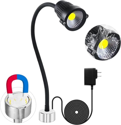 Werkplaatslamp LED - Machineverlichting Flexibel - Precisiewerk Verlichten - Magnetische Basis - 635 cm Lengte - Zwart