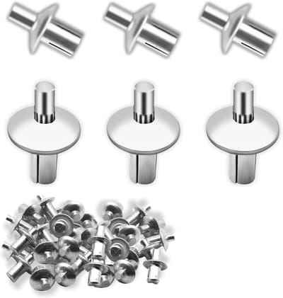 Aluminium Klinknagels - Blindklinknagels Kern - Vastzetten Materialen - Eenvoudige Hamerinstallatie - 5x11mm 150 Stuks - Zilver