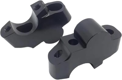 Stuurverhoger Motor - Stuurklem Adapter - Comfortabel Rijden - Verstelbare Houding - 25mm Verhoging - Zwart