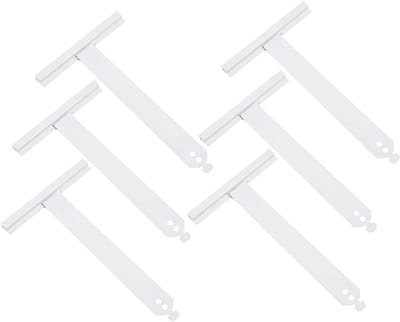 Rolluik Veer Set - Raamdecoratie Ophanging - Reparatie en Onderhoud - Universele Zwaluwstaart - 6 Stuks - Wit