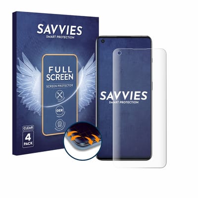 Savvies - Screenprotector voor OnePlus 10 Pro 5G - Folie Beschermfolie transparant volledig dekking 4 Stuks