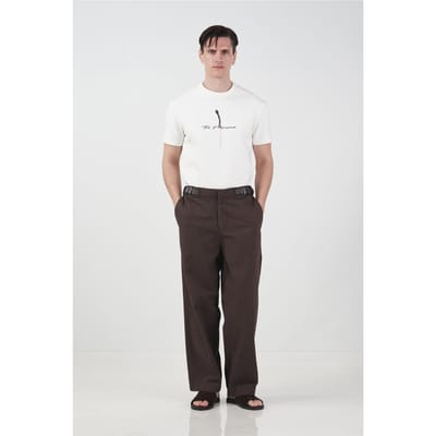 Brede Pijpen Broek met Ceintuur