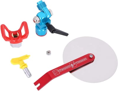 Hoge Druk Spuitgids Accessoire voor Airless Verfspuiten, 5000 PSI Spuitkop met G7/8in Aansluiting, Perfect voor Precisie en Efficiëntie