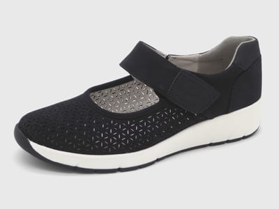 Jana Dames Bandschoen - 24664-80E Donkerblauw - Wijdte H - Maat 38