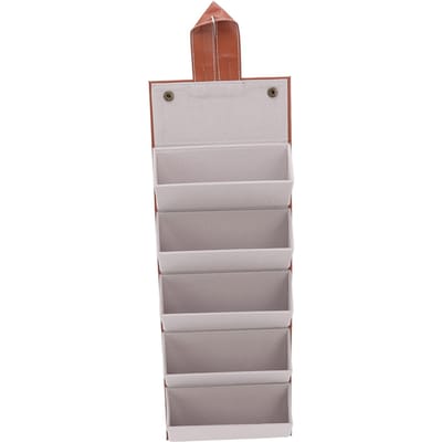 Étui de rangement de lunettes de soleil, étui multifonctionnel à plusieurs fentes en cuir PU, étui de voyage pour lunettes, rangement pour marron