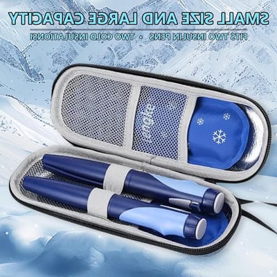 SnelShoppen - Insulin Cooler Bag - Portable Medicijn Koeltas met 2 Koelaccu's - Compact en Lichtgewicht - Ideaal voor Reizen, Camping en Dagelijks Geb