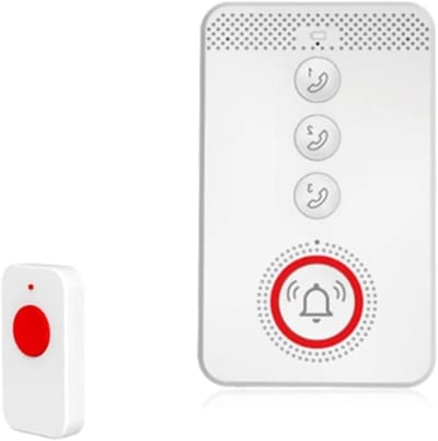 Noodalarm Senioren - SOS Knop - Veilige Zelfstandigheid - 4G LTE Connectiviteit - 300 Gram - Wit