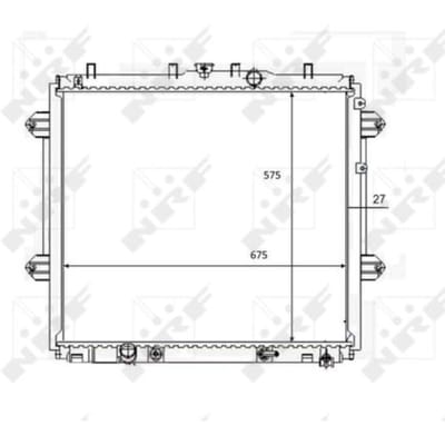 Radiator, motorkoeling NRF 59080