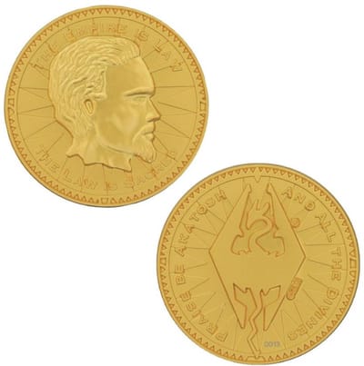 The Elder Scrolls Collectable Coin Septim Misty Gold Edition