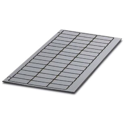 Phoenix Contact 0806893 GPE 27X18 SR/R Apparaatmarkering Montagemethode: Plakken Markeringsvlak: 27 x 18 mm Zilver Aantal markeringen: 300 10 stuk(s)