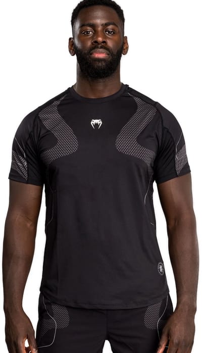 Venum Nexus Dry Tech T-Shirt Zwart Zilver - S