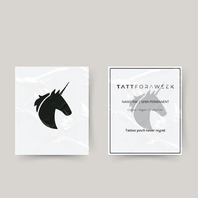 Tijdelijke tattoo unicorn | Neptattoo volwassenen | Tijdelijke tattoo voor volwassenen | Temporary tattoo | Plaktattoos voor volwassenen | Neptattoos | Probeer zorgeloos een tattoo | tattforaweek