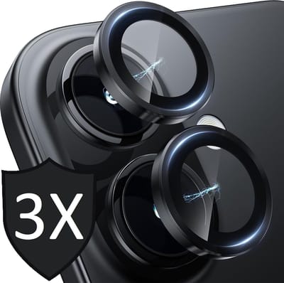 Camera Screenprotector geschikt voor iPhone 16 - 3x Volledig Dekkend Gehard Glazen Tempered Glass Krasbestendige Screen Protector