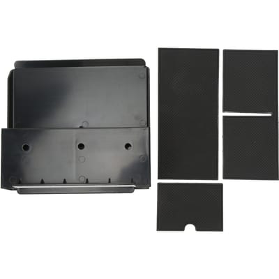 Middenconsole Organizer Opbergdoos Siliconen ABS Telefoons Munten Opbergdoos Vervanging voor Tesla gray