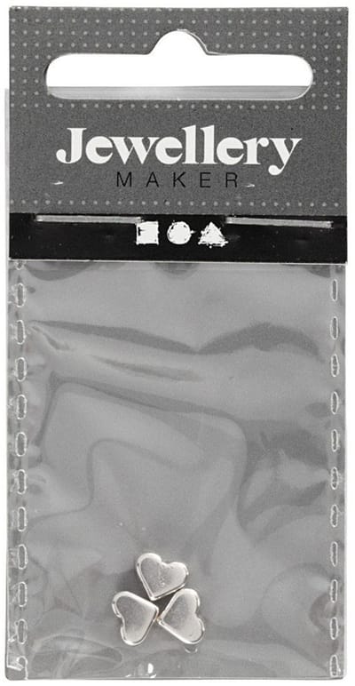 Creativ Company kralen zilver - Space kralen verzilverd 3 stuks sieraden.