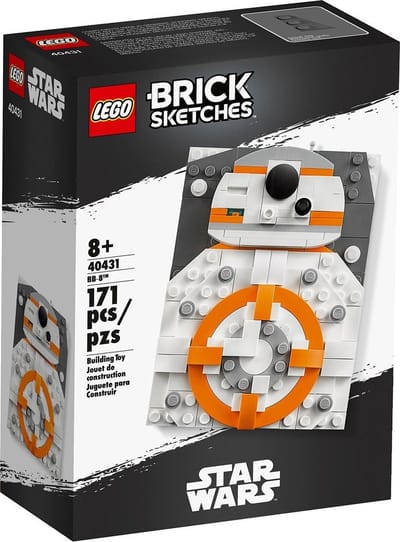 LEGO Star Wars Brick Sketches BB-8 40431, Bouwpakket, 8 jaar, Kunststof, 171 stuk(s)